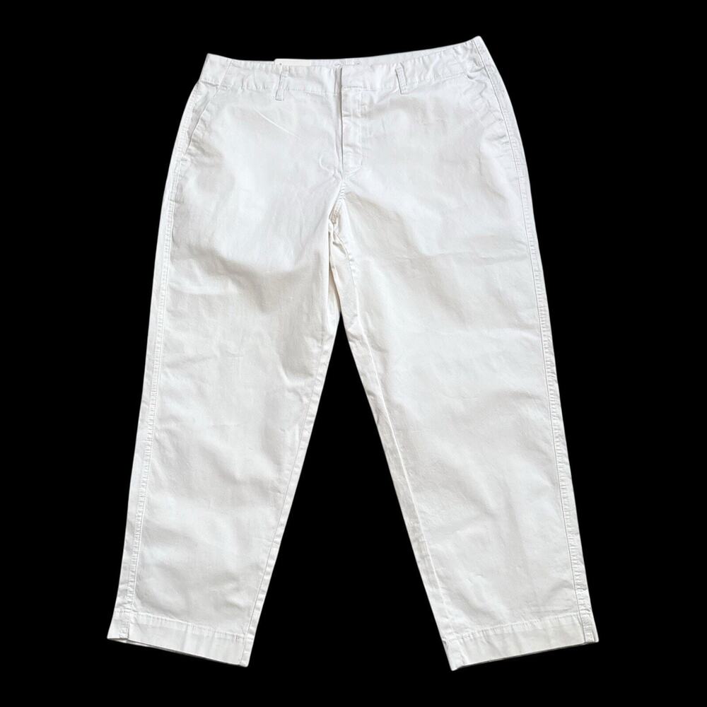 A New Day Pants Womens 16 White Straight Leg High Rise Stretch NWT 27.5" Inseam